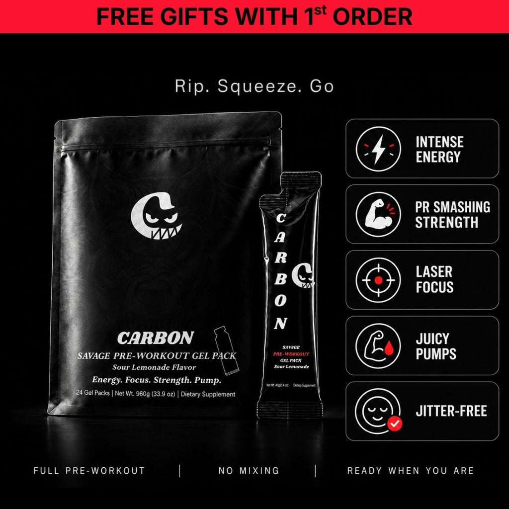 CARBON BLACK • Pre-Workout • Gel-Pack