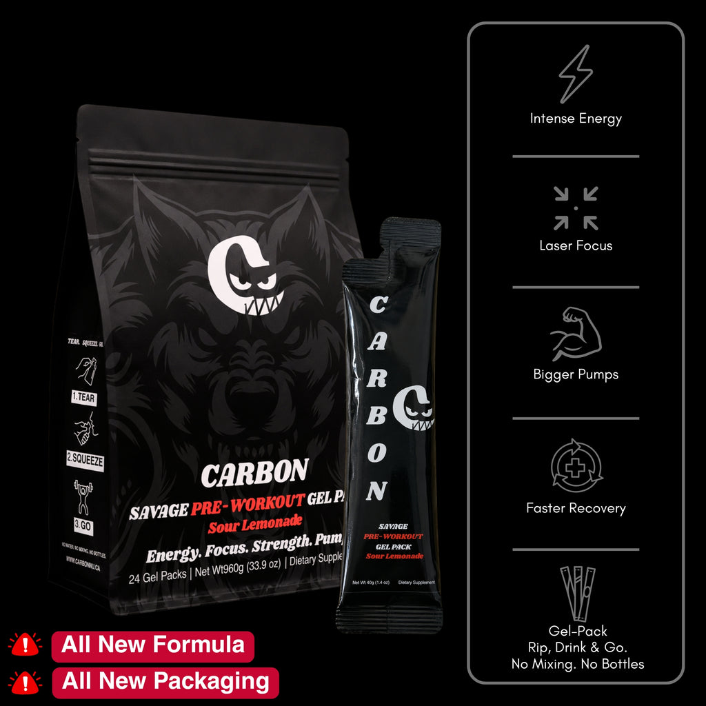 CARBON SAVAGE • Pre-Workout • Gel-Pack