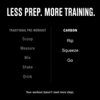 CARBON BLACK • Pre-Workout • Gel-Pack (Pre-Order)