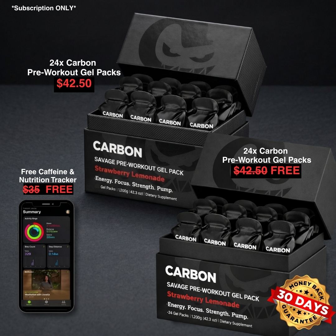 CARBON SAVAGE • Pre-Workout • Gel-Packs
