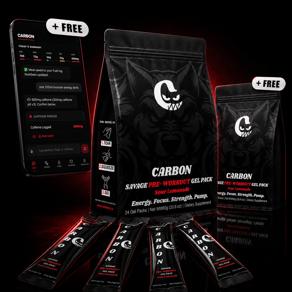 CARBON SAVAGE • Pre-Workout • Gel-Pack