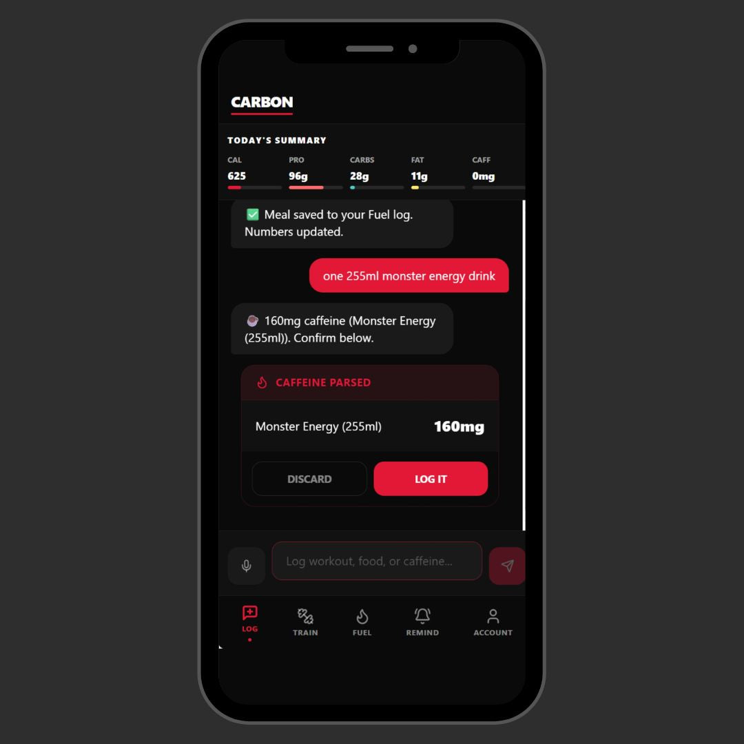 Caffeine + Fitness Tracker App