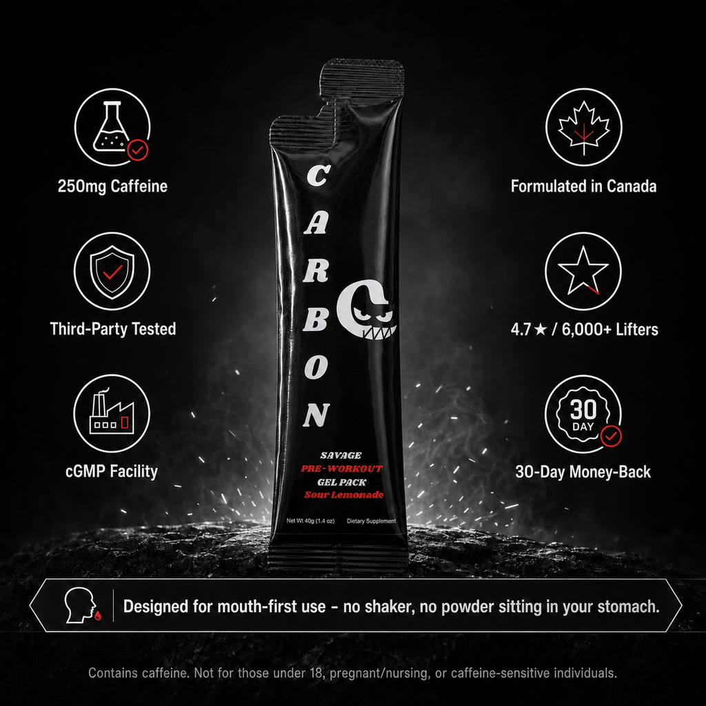 CARBON SAVAGE • Pre-Workout • Gel-Packs